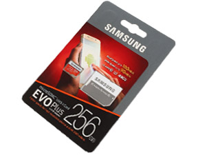 Samsung EVO Plus, microSD, 10 class, 256 Gb с адаптером - фото 1