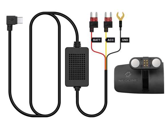 Кабель питания и крепление Neoline Fuse Cord X74/X75 для подключения к блоку предохранителей видеорегистратора G-Tech X74/X75